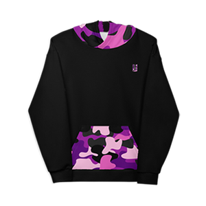 Purple top camo hoodie