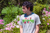 UNHINGED ROSES T-SHIRT (Green Tie Dye)