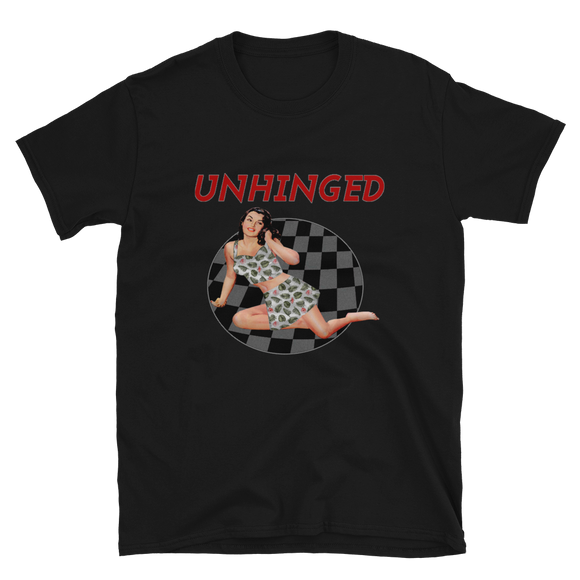 UNHINGED SIMPLE PIN UP T-SHIRT (Black)