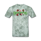 UNHINGED ROSES T-SHIRT (Green Tie Dye)