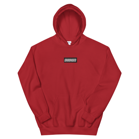 UNHINGED EMBROIDERED HOODIE (Red)
