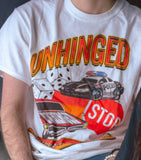 UNHINGED ON THE RUN T-SHIRT (White)