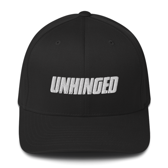 UNHINGED EMBROIDERED BASEBALL CAP (Black)