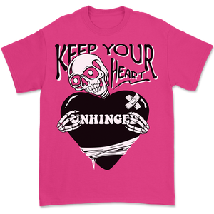 UNHINGED KEEP YOUR HEART T-SHIRT (Hot Pink)