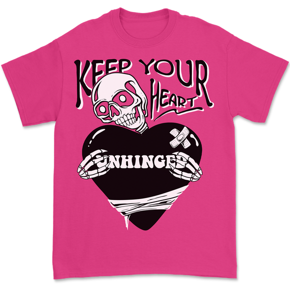 UNHINGED KEEP YOUR HEART T-SHIRT (Hot Pink)